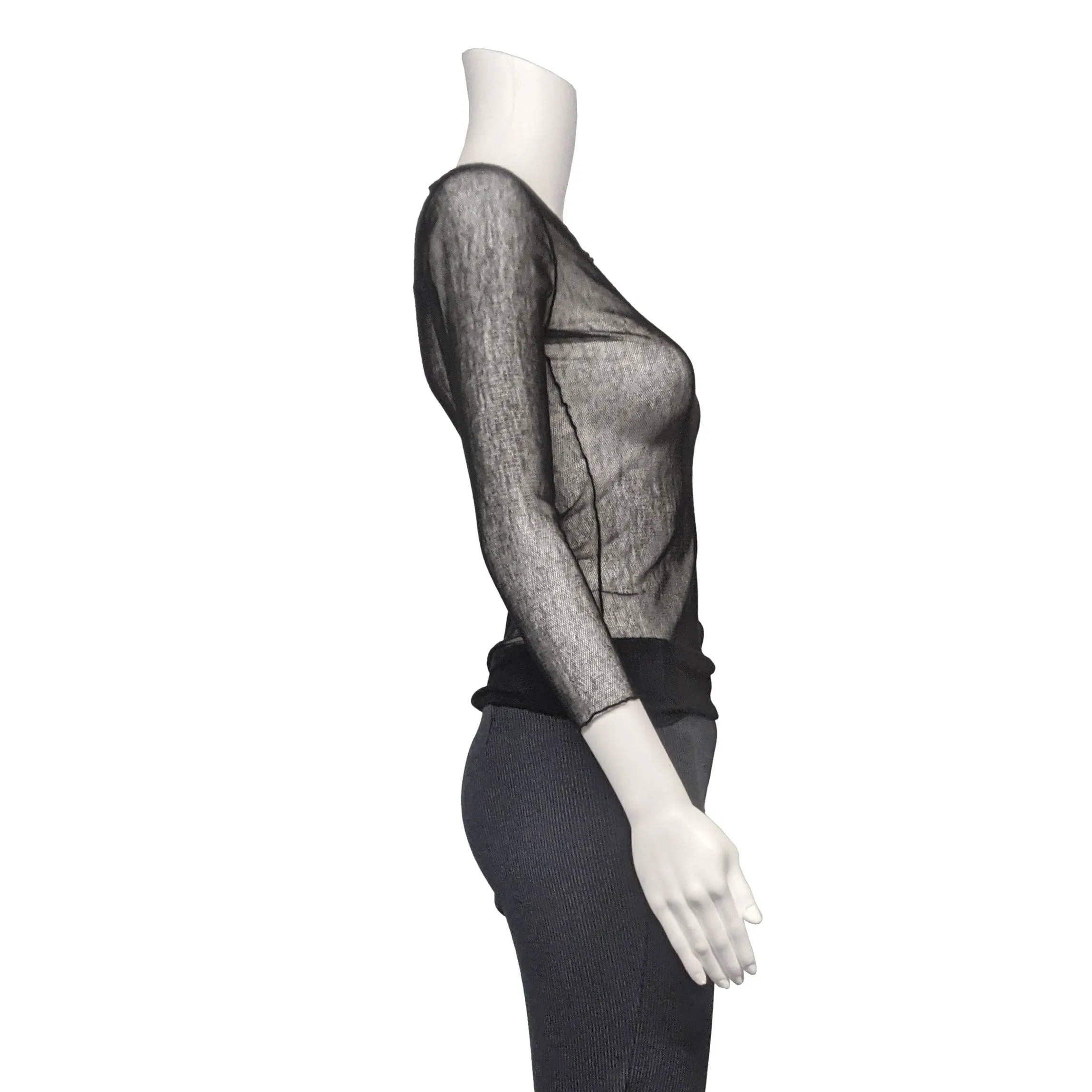 Diva Mesh Tee in Black by Porto