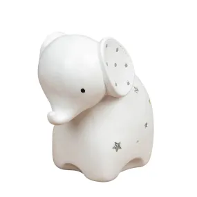 Elephant Money Box - White