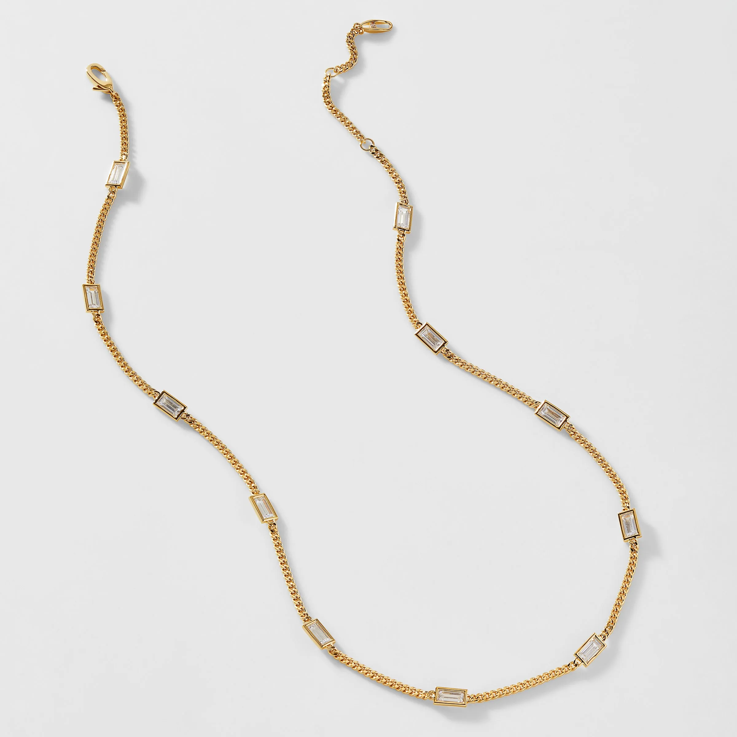 ELEVATE BAGUETTE CZ NECKLACE