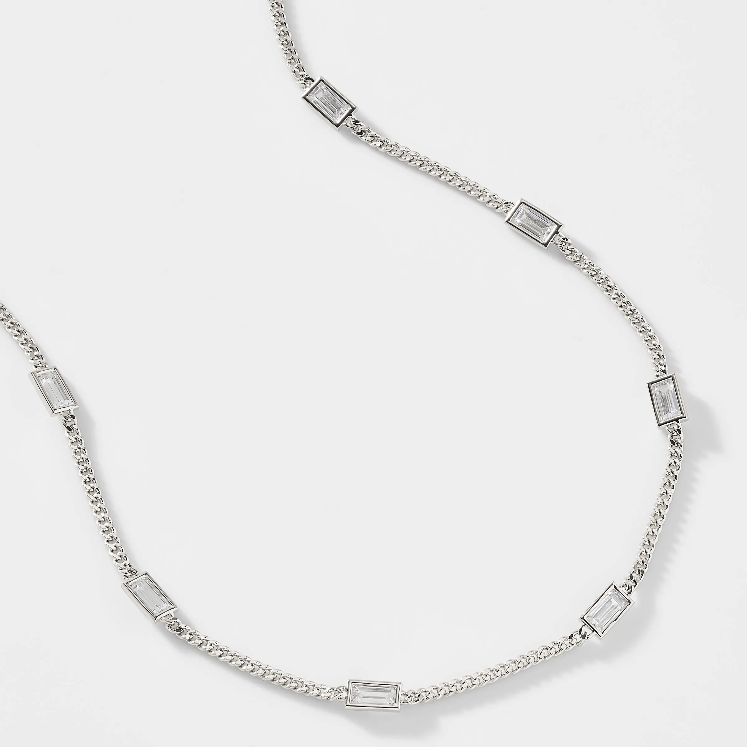 ELEVATE BAGUETTE CZ NECKLACE