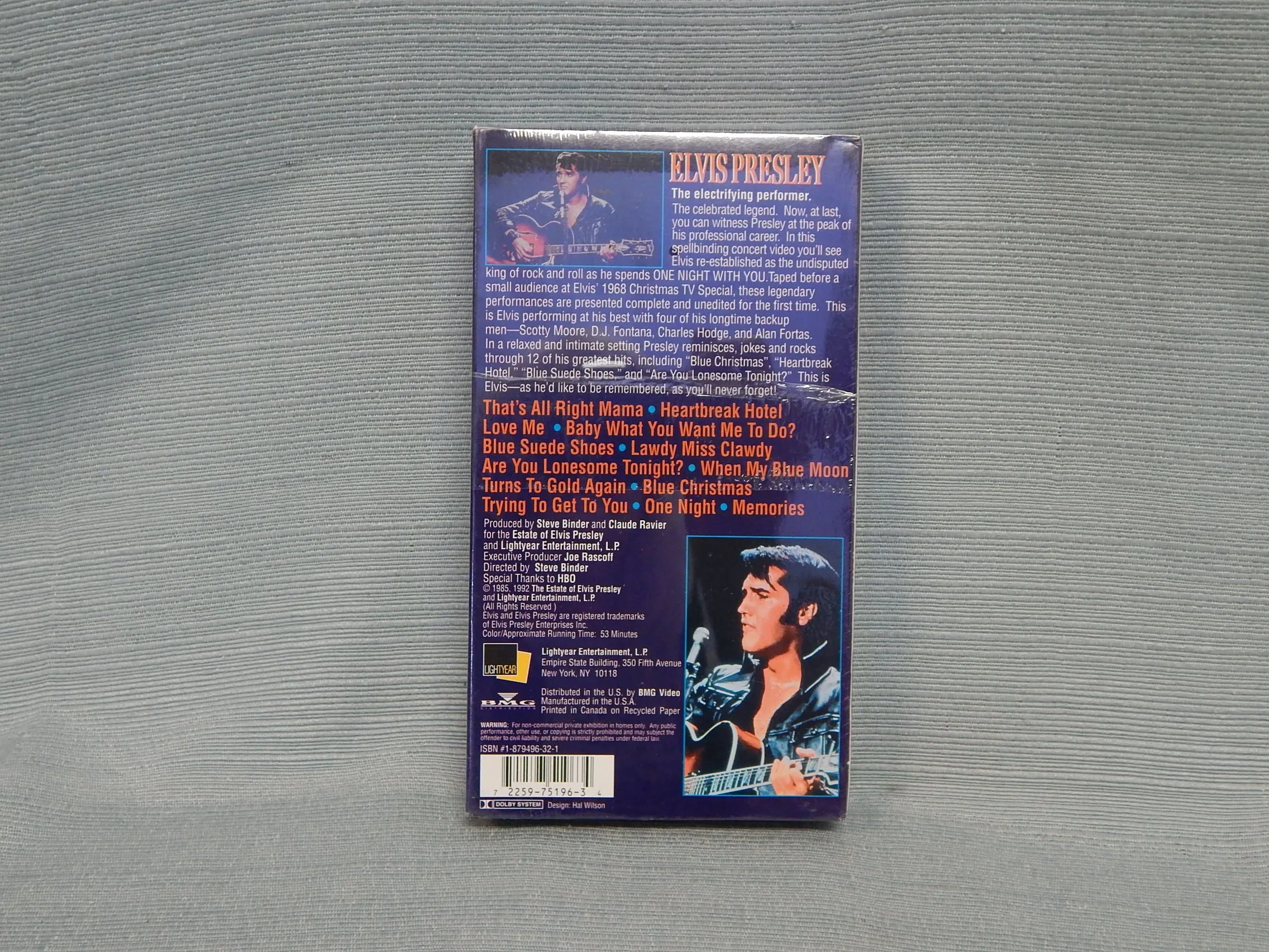 Elvis Presley Concert Collection - 6 VHS Tapes