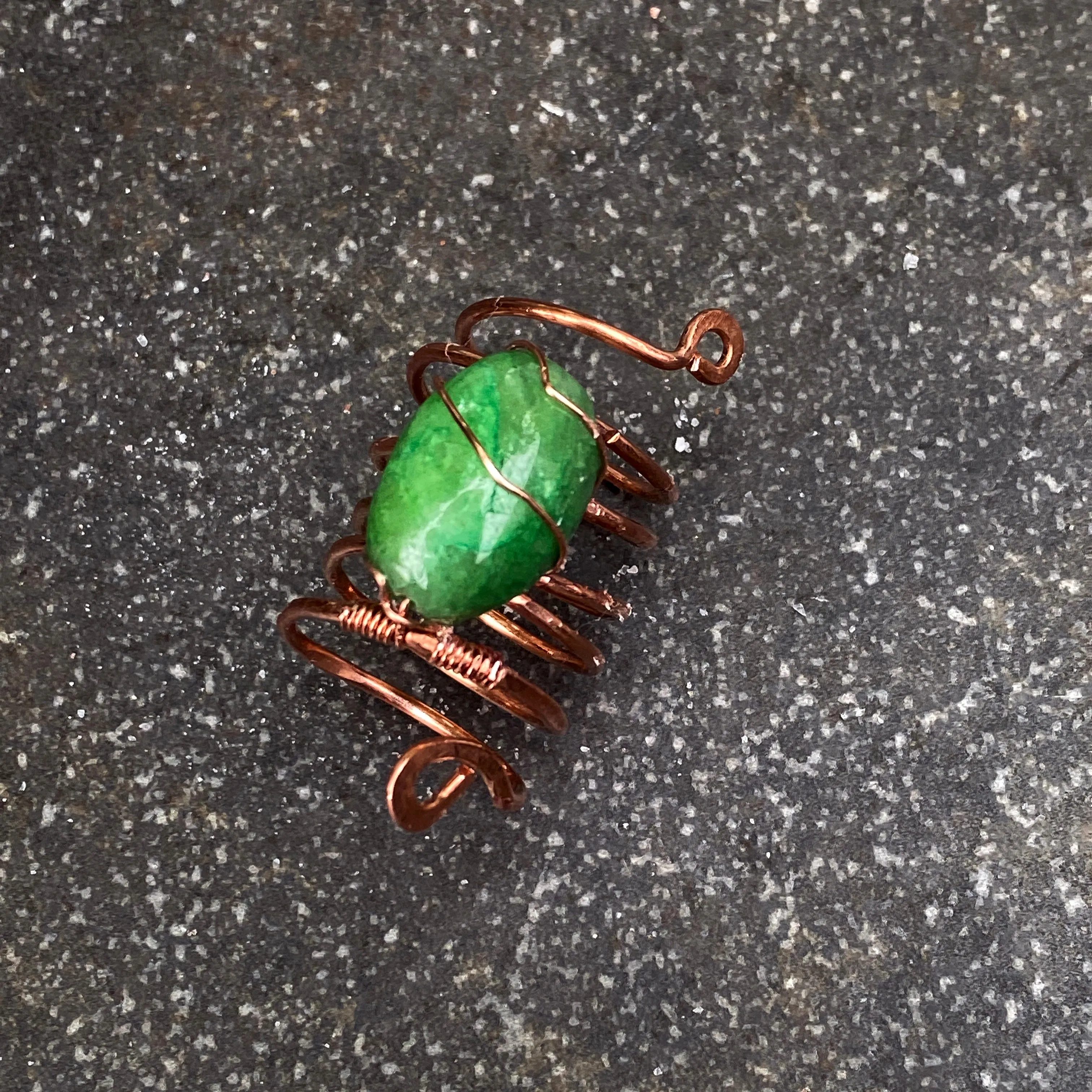 Emerald and Copper Ring