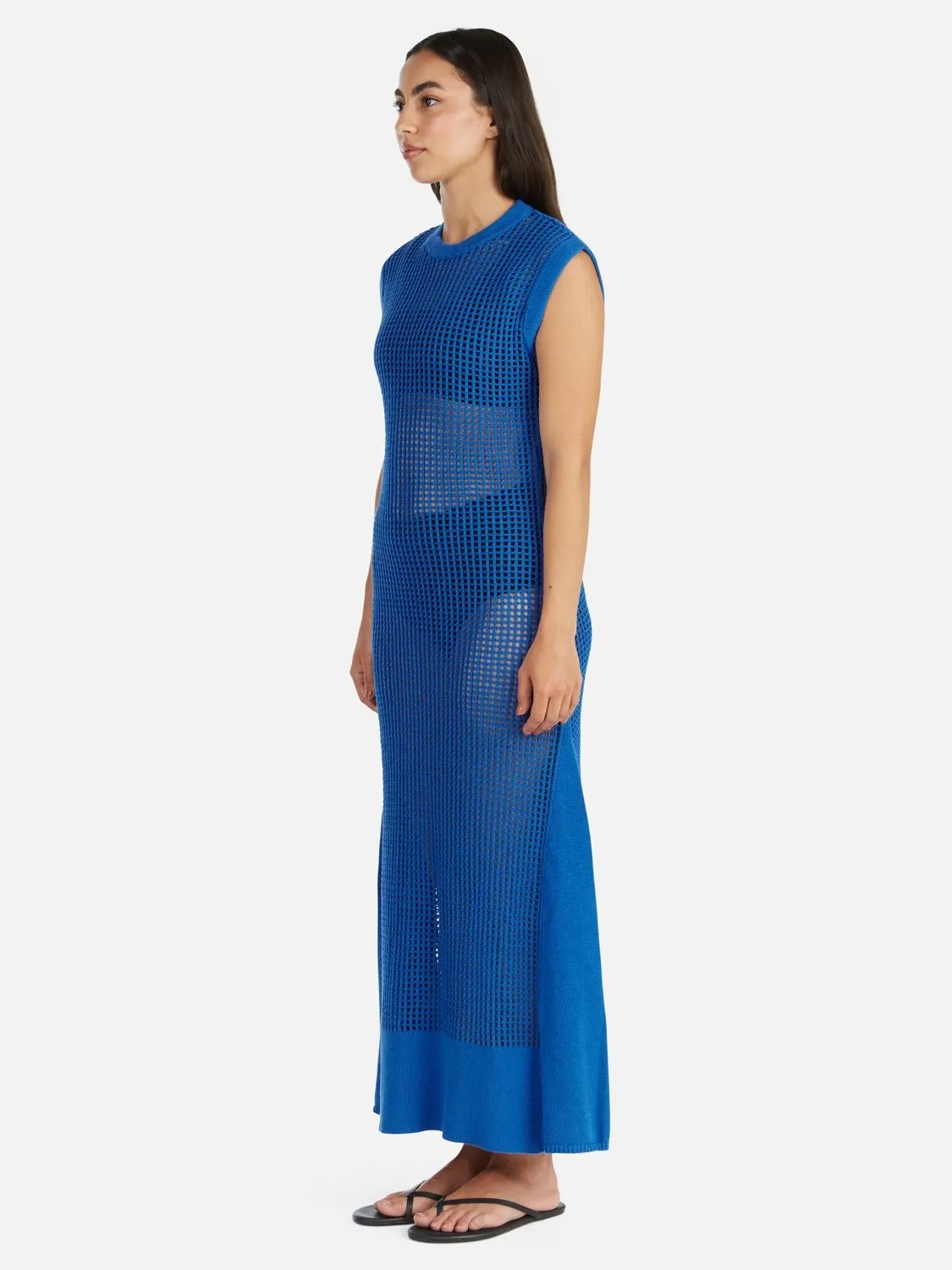 Ena Pelly | Demi Knit Maxi Dress - Blue