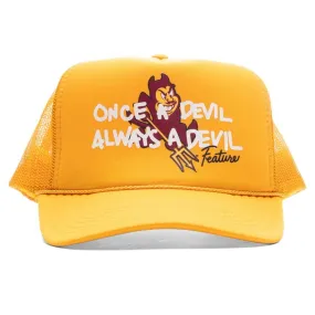 Feature x ASU Once a Devil Trucker Hat - Gold