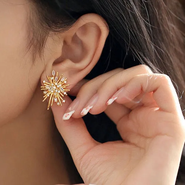 Fireworks CZ Earrings