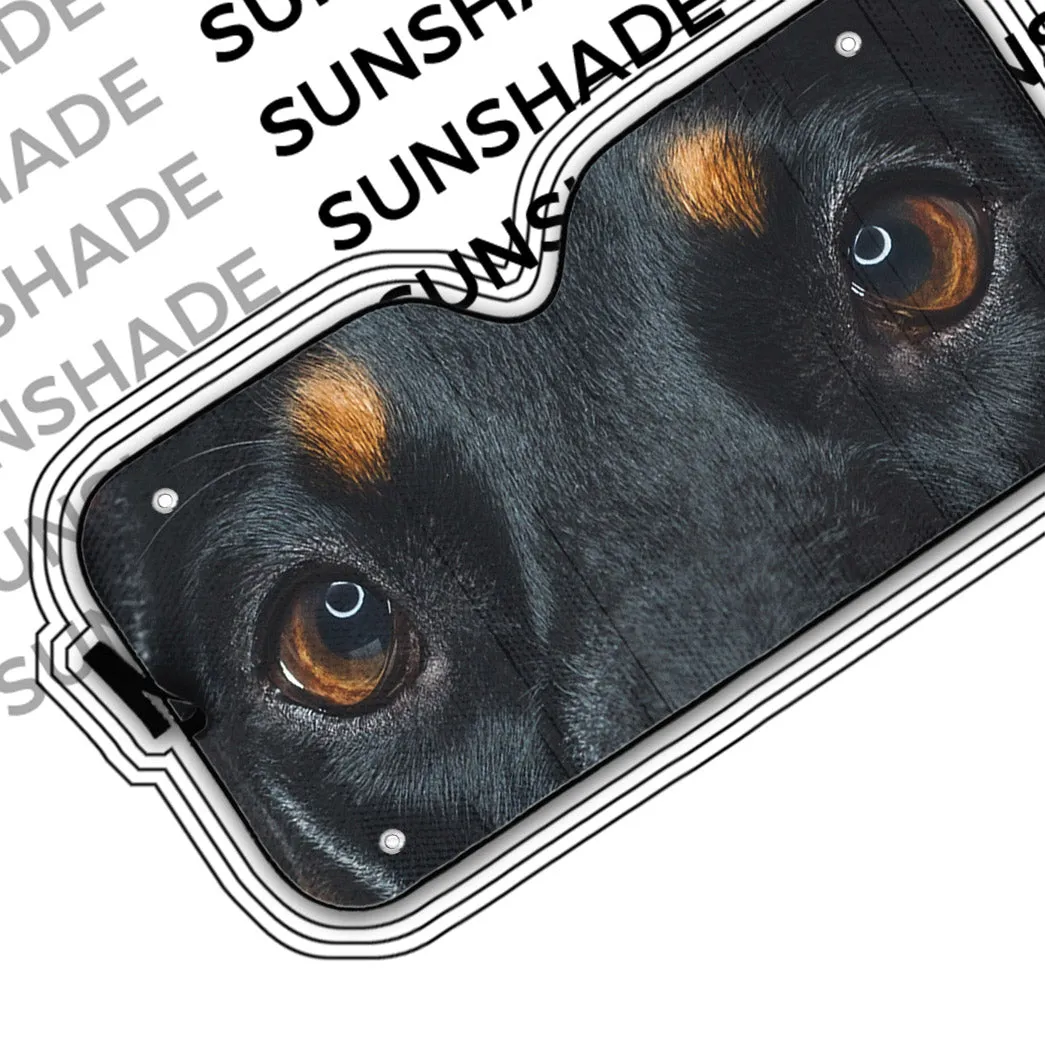 Gearhuman 3D Doberman Dog Eyes Custom Car Auto Sunshade