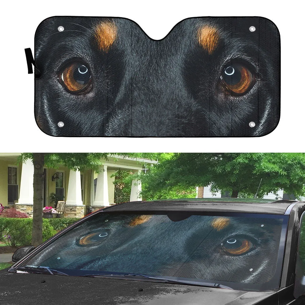 Gearhuman 3D Doberman Dog Eyes Custom Car Auto Sunshade