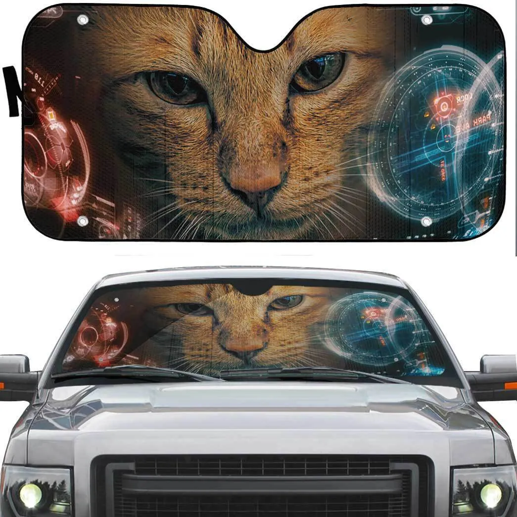 Gearhuman 3D Iron Man HUD Cat Auto Sunshade