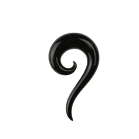 Glass Tail Spiral - Black