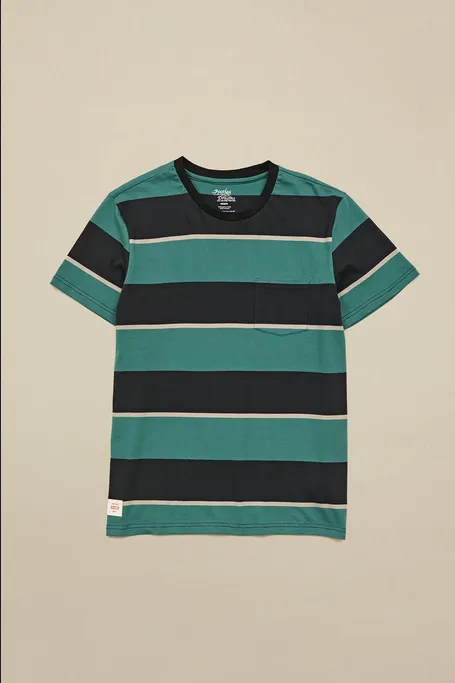 Globe Striped Bootleg Dreams T-shirt GB02241007 SE sea 