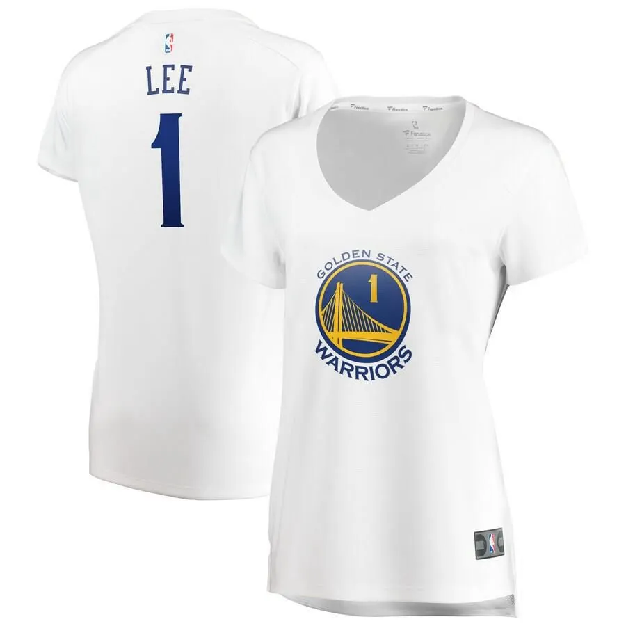 Golden State Warriors Damion Lee Fanatics Branded Replica Fast Break Association Jersey Womens - White | Ireland F7301J8