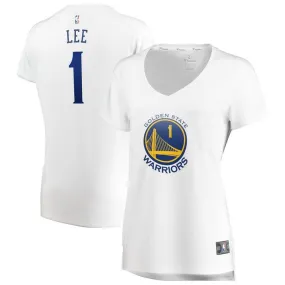 Golden State Warriors Damion Lee Fanatics Branded Replica Fast Break Association Jersey Womens - White | Ireland F7301J8