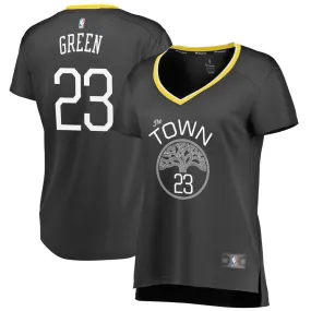 Golden State Warriors Draymond Green Fanatics Branded Replica Fast Break Player Statement Jersey Womens - Black | Ireland V9465I8