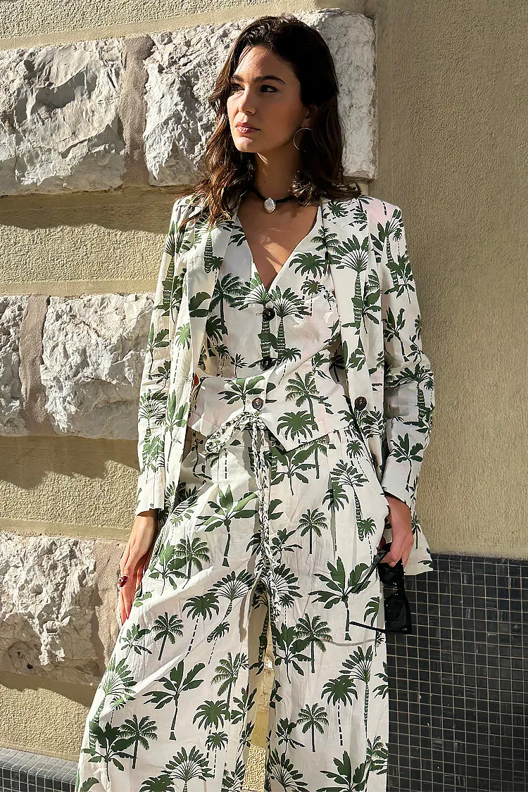 Green Palm Taylor Blazer