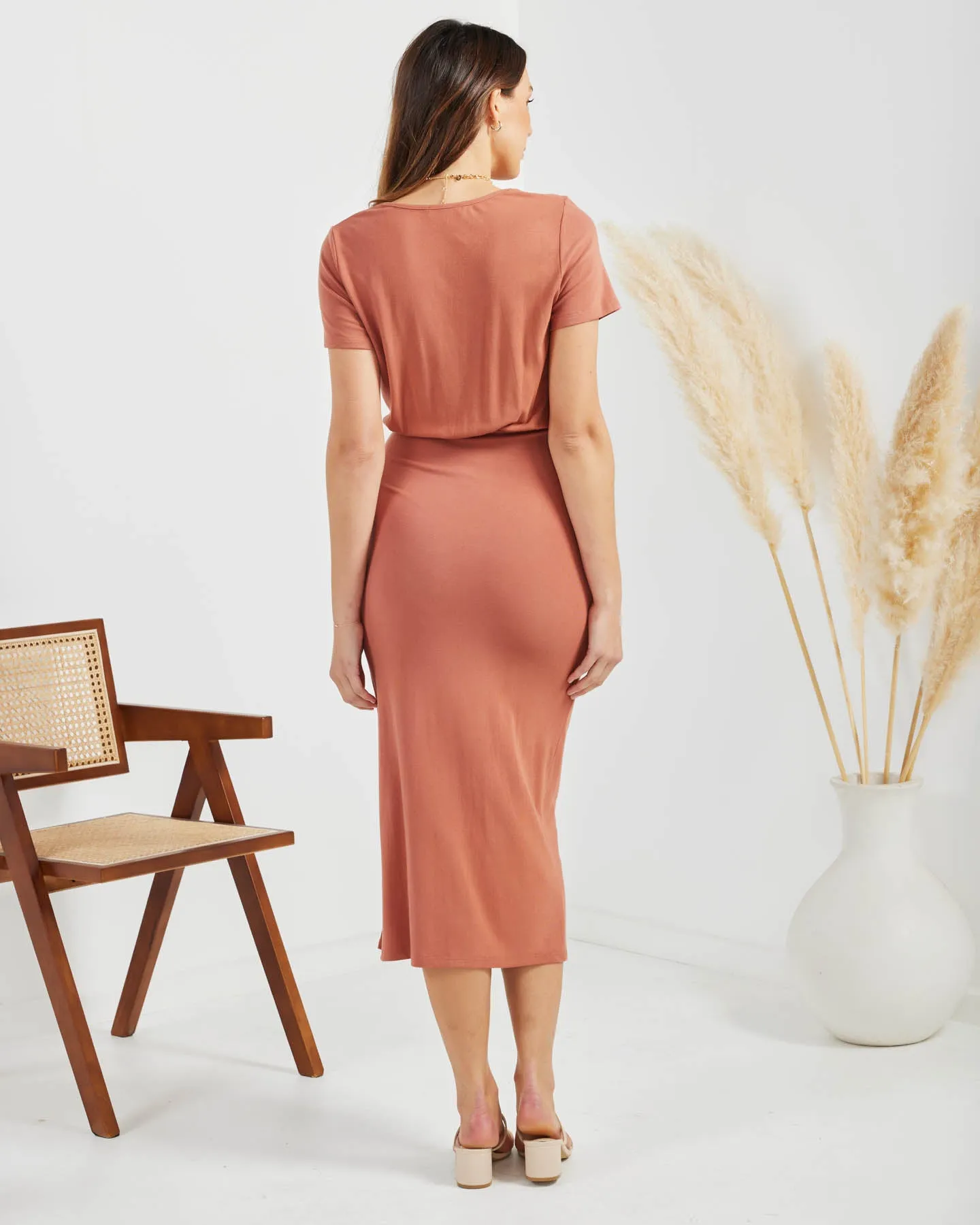 Hera Dress- Terracotta