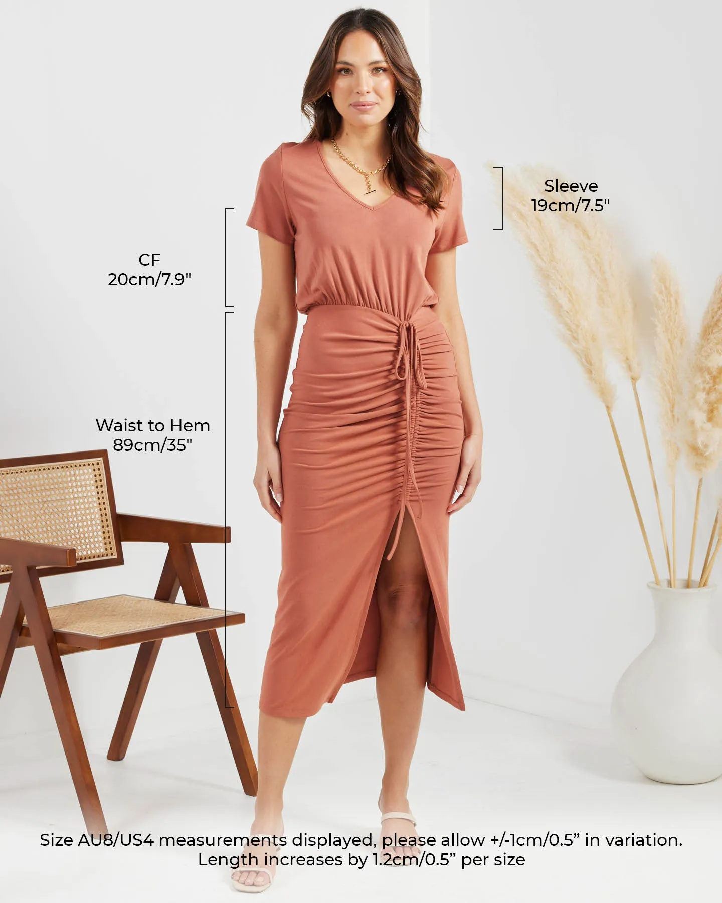 Hera Dress- Terracotta