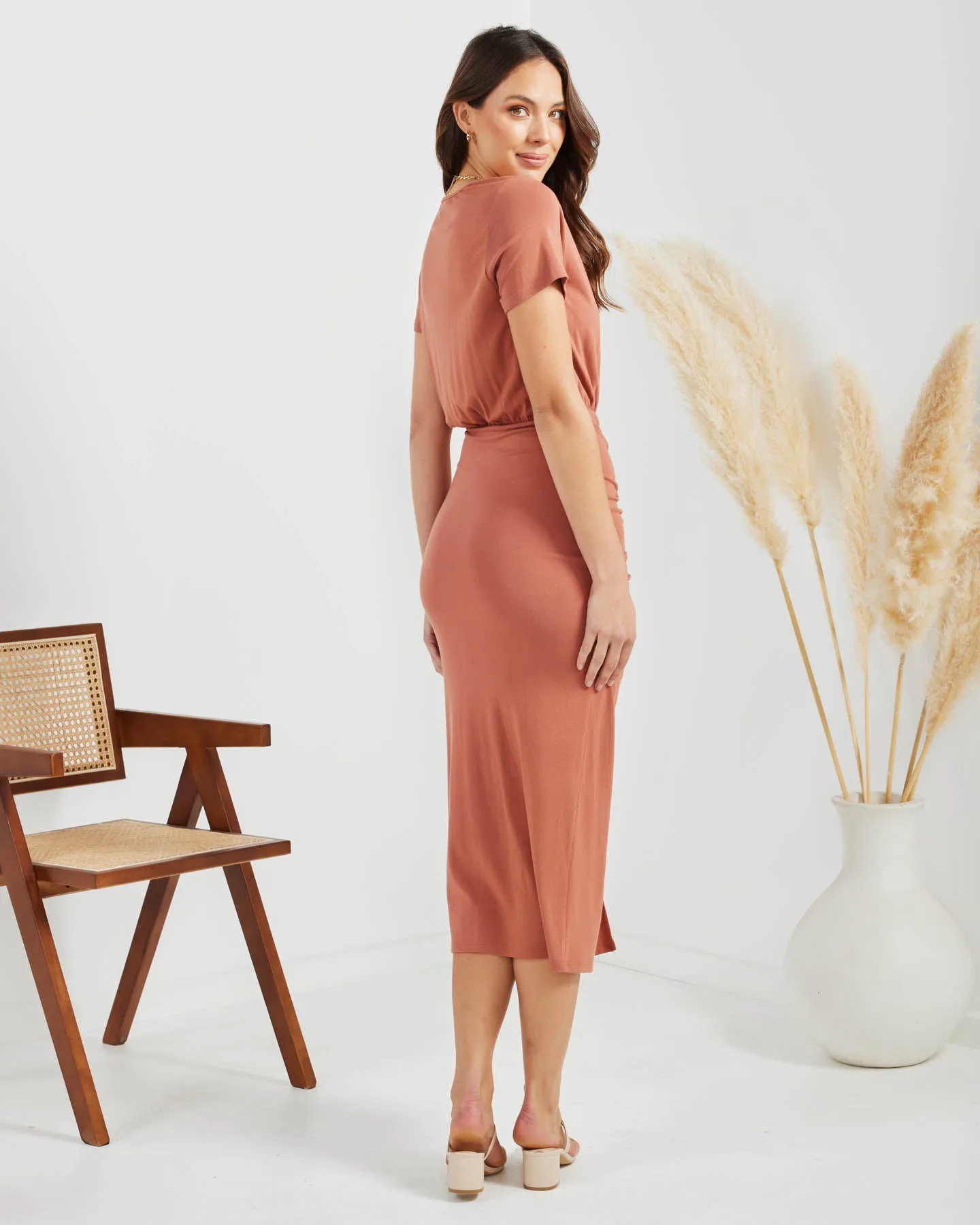 Hera Dress- Terracotta