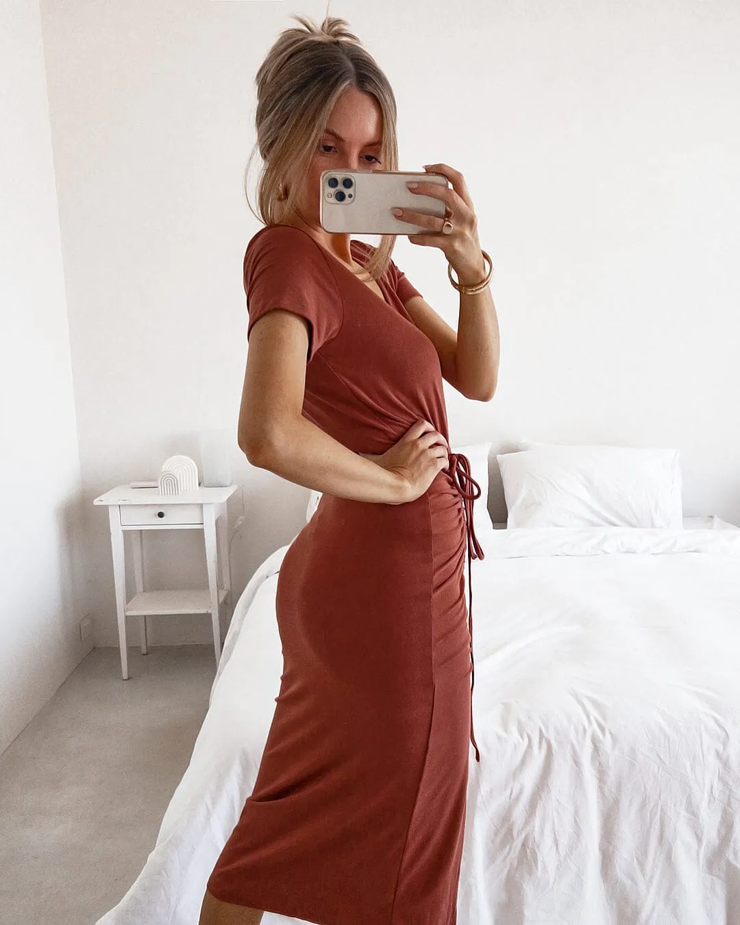 Hera Dress- Terracotta