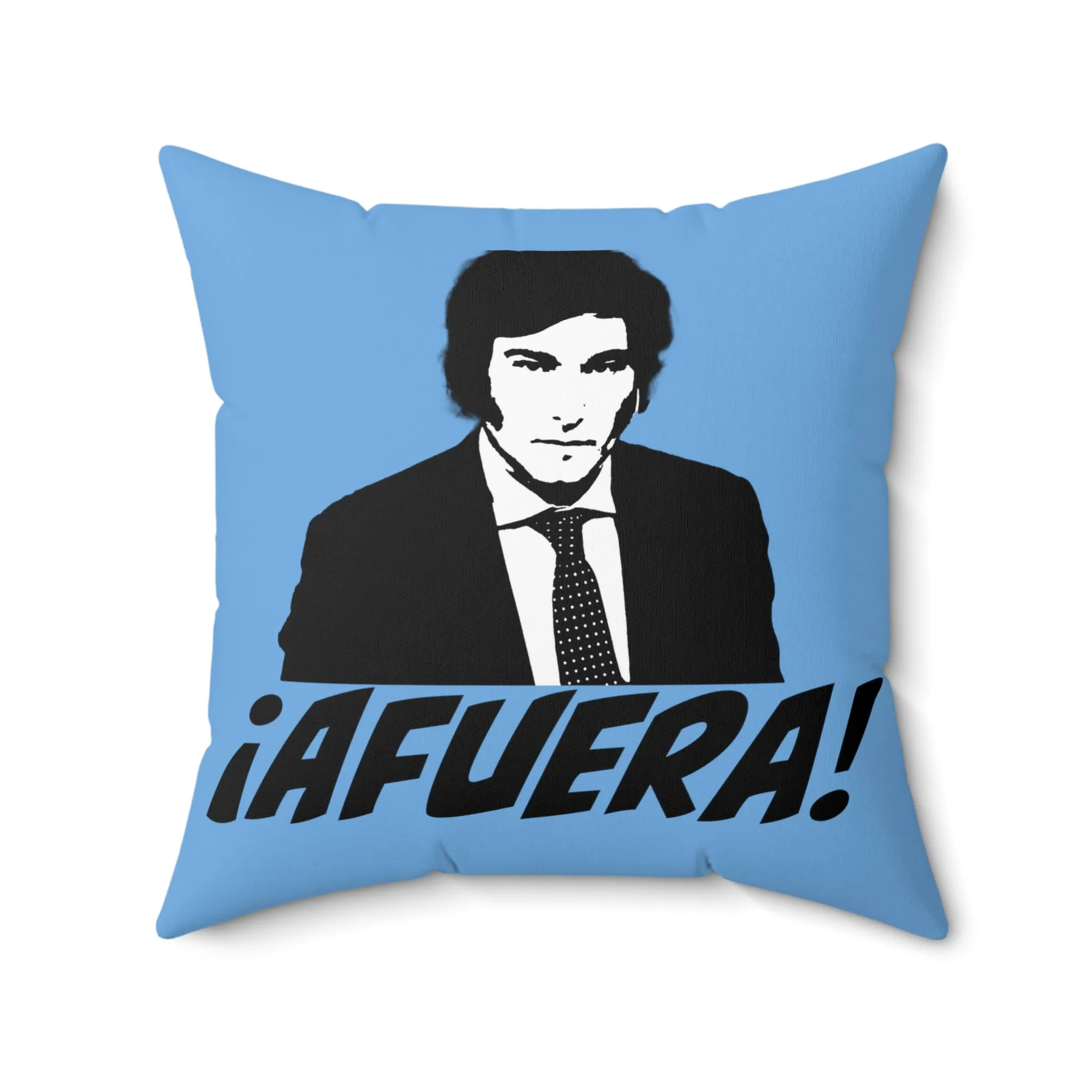 Javier Milei Afuera Polyester Square Pillow