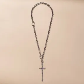 Long Cross Chain Necklace