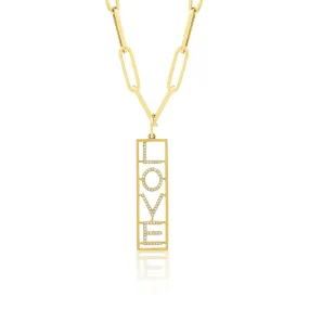 Love You Tag Pendant