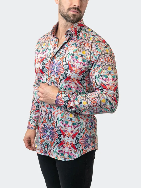 Maceoo Stretch Shirt | Fibonacci Jing Multi