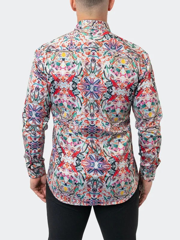 Maceoo Stretch Shirt | Fibonacci Jing Multi