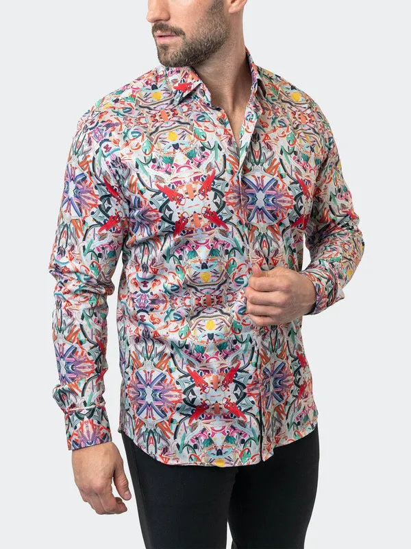 Maceoo Stretch Shirt | Fibonacci Jing Multi