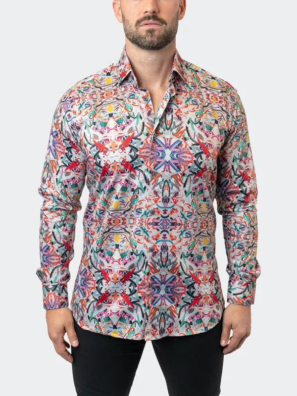 Maceoo Stretch Shirt | Fibonacci Jing Multi