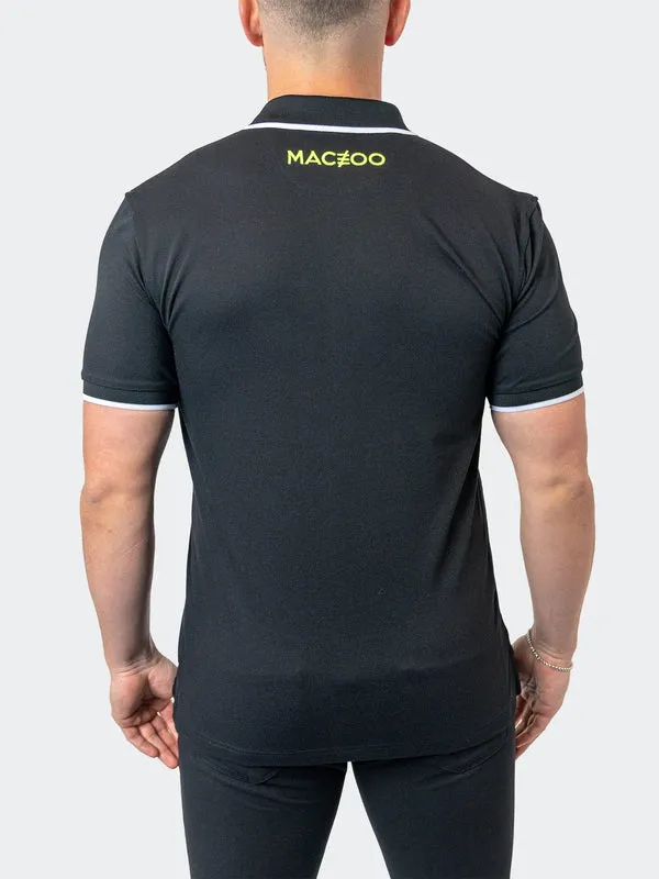 Maceoo Stretch Short-Sleeve Polos | Polo TipTokyo Black