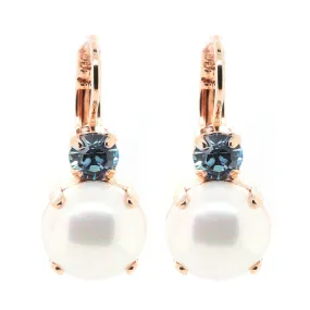 Mariana Aqua & Pearl Earrings