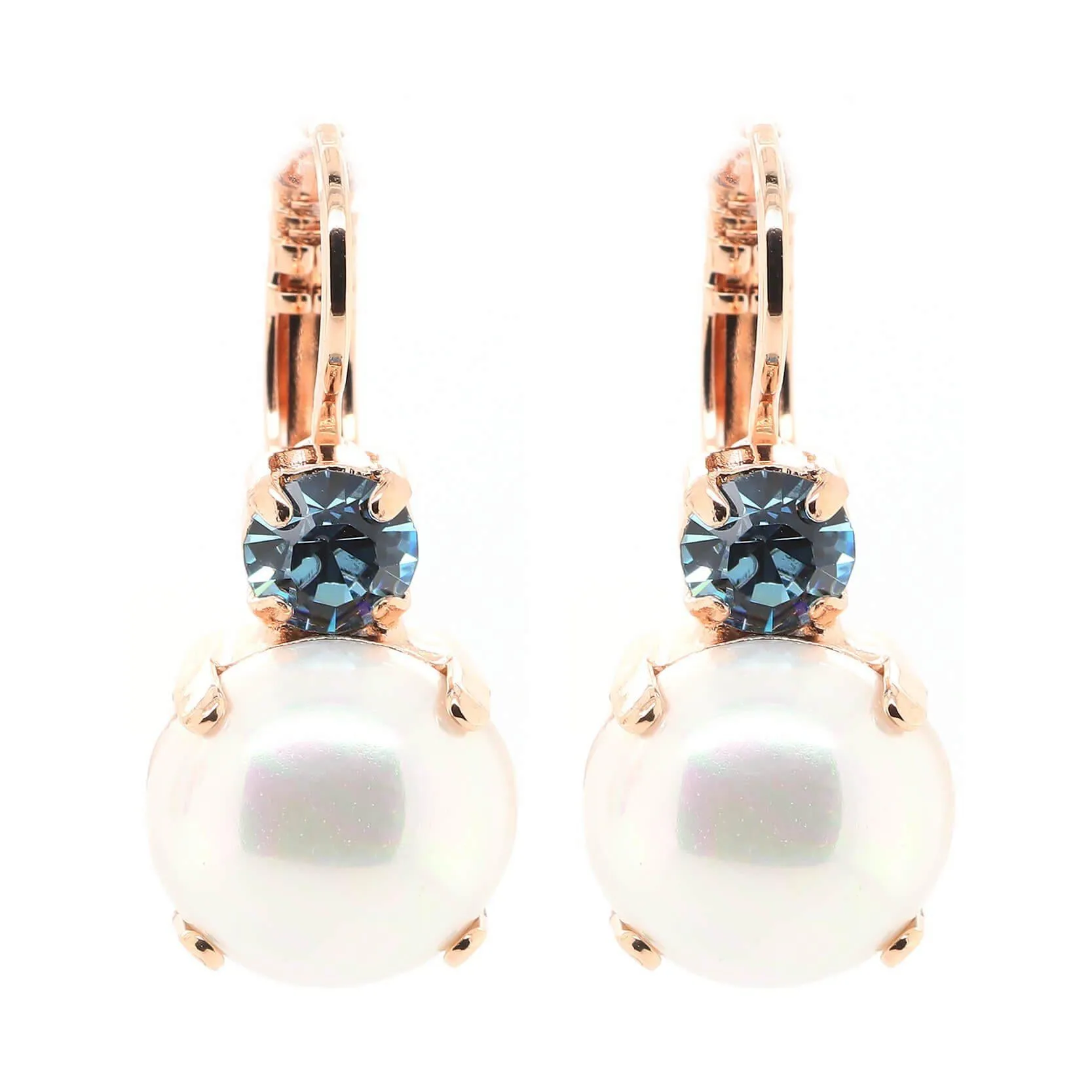 Mariana Aqua & Pearl Earrings