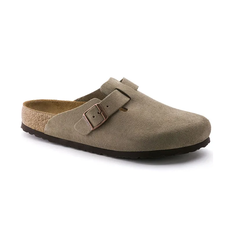 Men's Boston Soft Footbed Taupe Suede