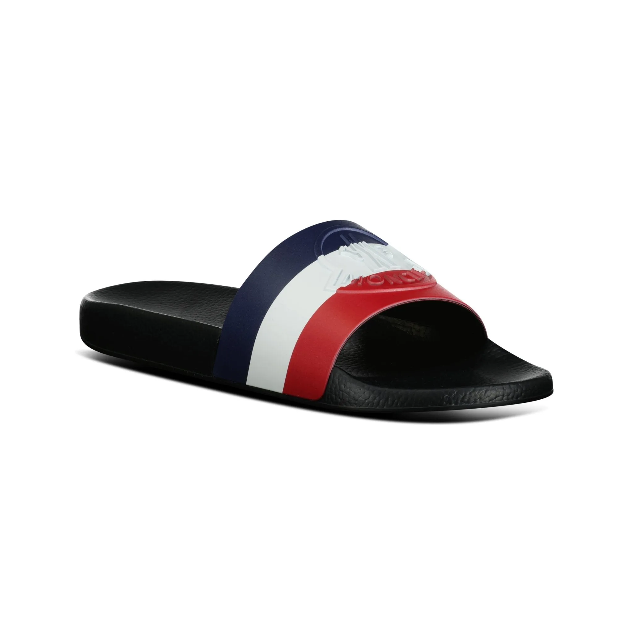 MONCLER BLACK,RED, WHITE & NAVY SLIDERS