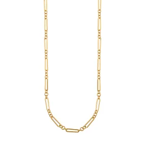 Open Link Chain Long Necklace