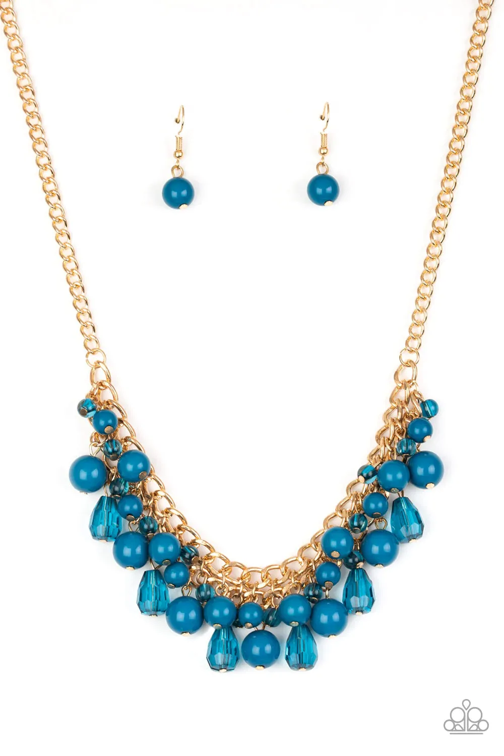 Paparazzi Accessories - Tour de Trendsetter #N420 Peg - Blue Necklace