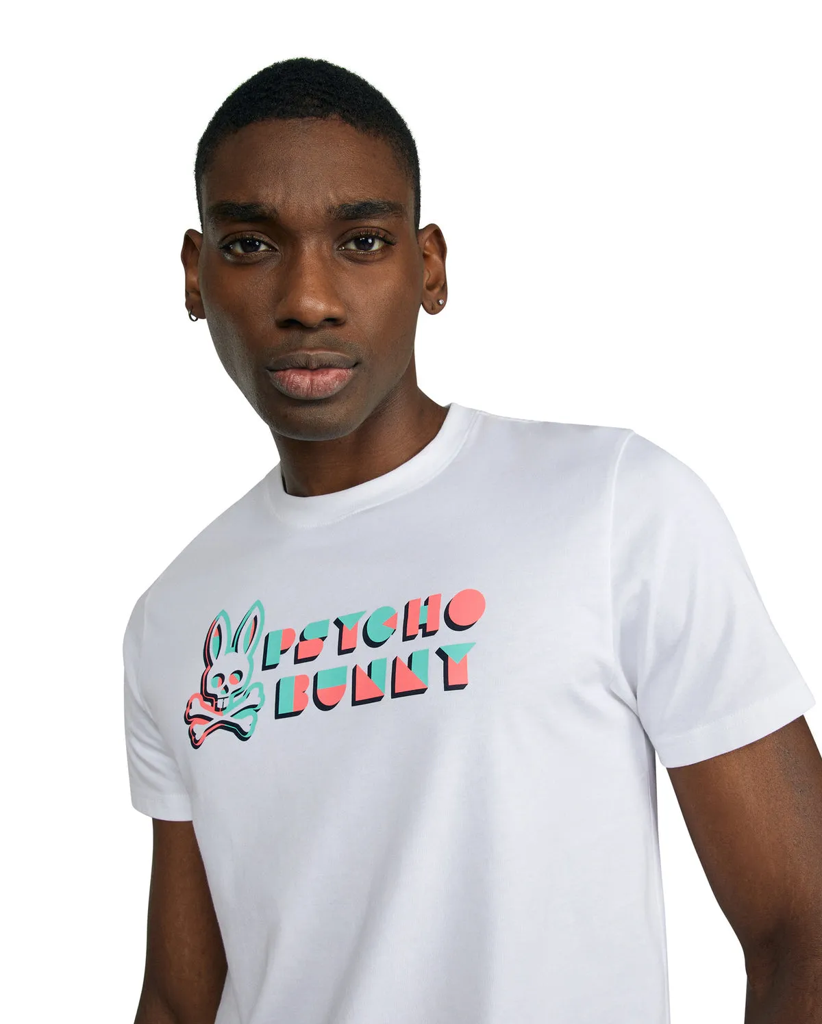 Psycho Bunny Mens Mateo Deco Tee - White