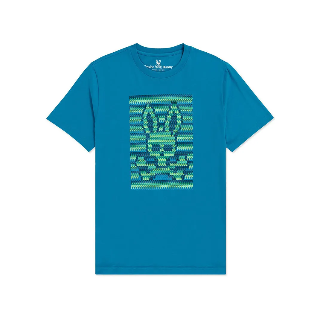 Psycho Bunny Mens Santiago Tee - Blue Clay