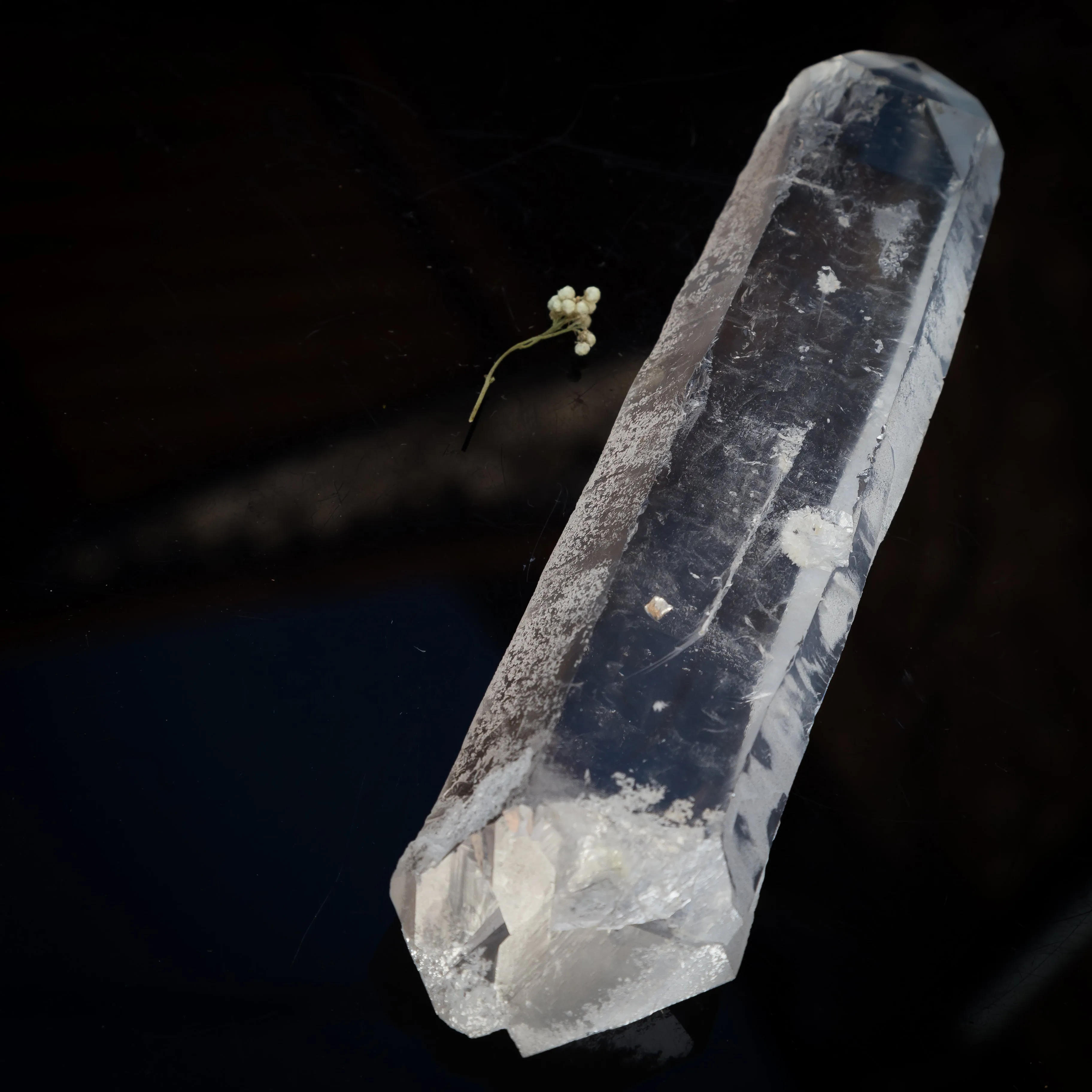 Quartz - Lemurian Laser Wand, Double Terminated, Self Healed, Slightly Polished - A Grade