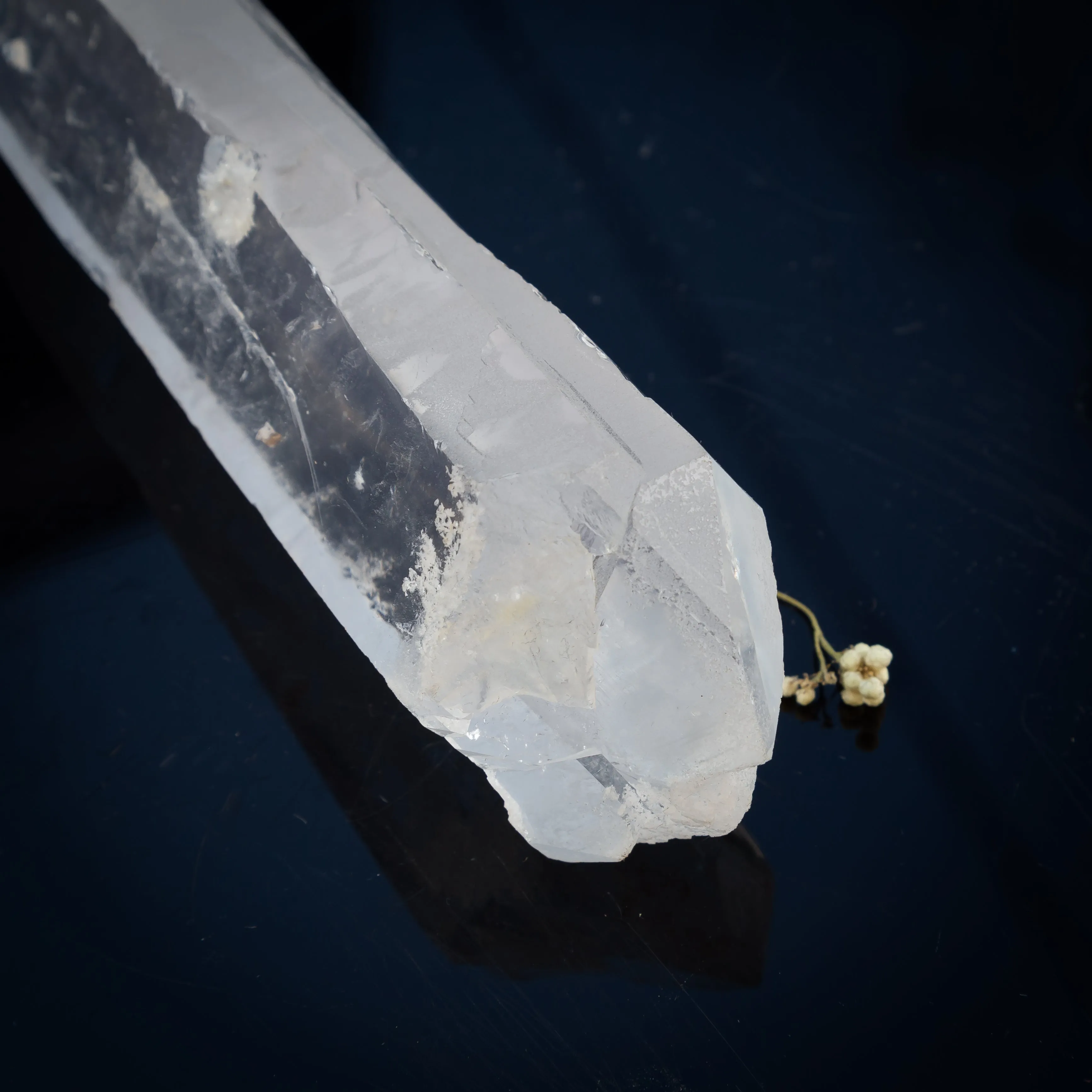 Quartz - Lemurian Laser Wand, Double Terminated, Self Healed, Slightly Polished - A Grade