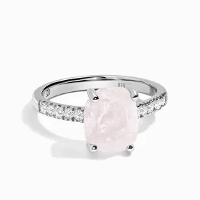 Raw Crystal Ring - Ritzy Rose Quartz