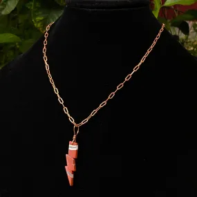 Red Jasper Thunder Bolt Necklace