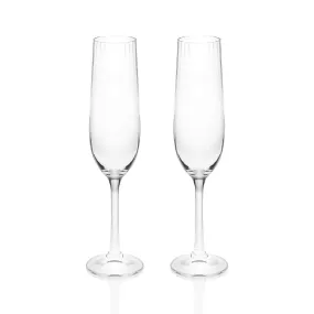 Ripple Set of 2 Champagne Glasses