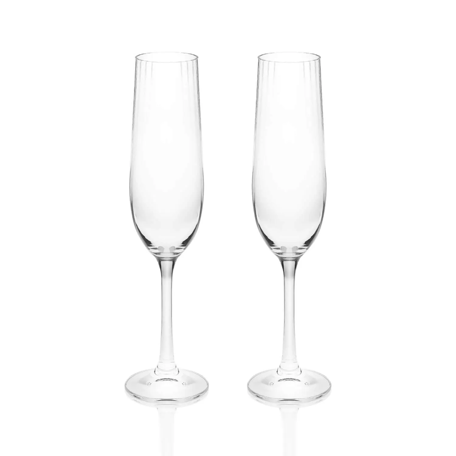 Ripple Set of 2 Champagne Glasses