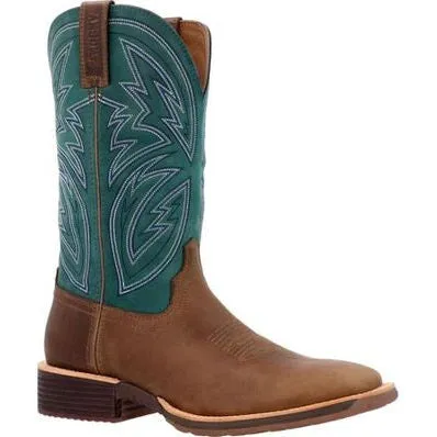 Rocky Men's Tall Oaks 12 ST Slip Resist Western Work Boot -Teal- RKW0406