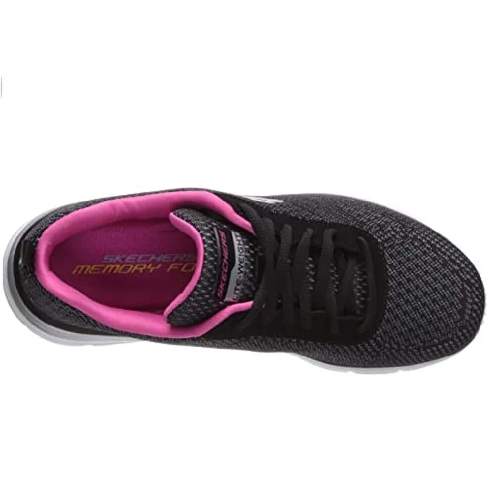 Scarpe donna SKECHERS - art. 12719BKHP - sneakers nero rosa casual