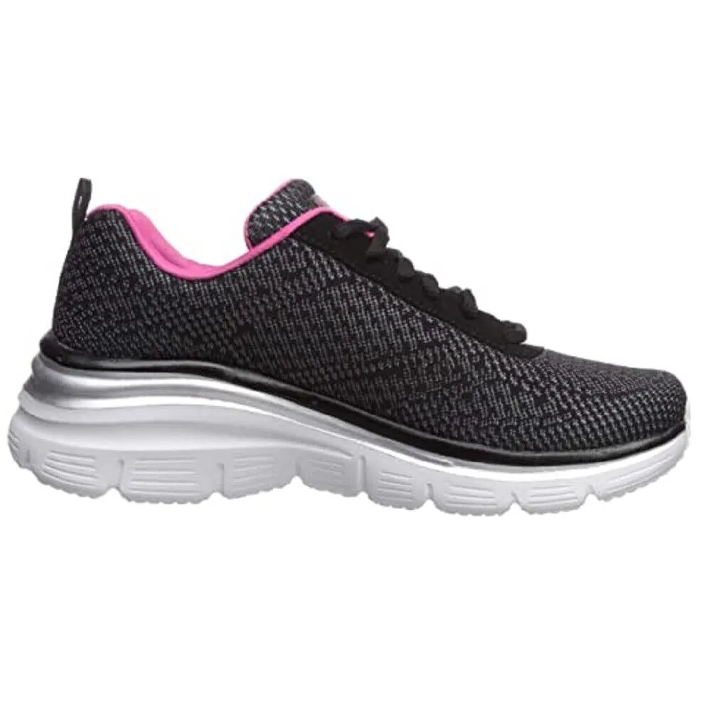 Scarpe donna SKECHERS - art. 12719BKHP - sneakers nero rosa casual