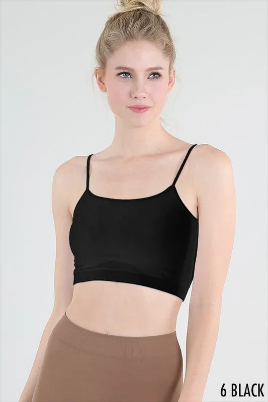 Seamless Bra Top - Black, Ivory