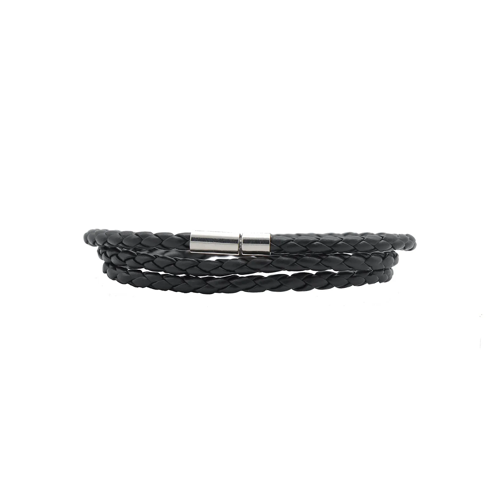 Sebastian All Black Men's Watch Bracelet Stack