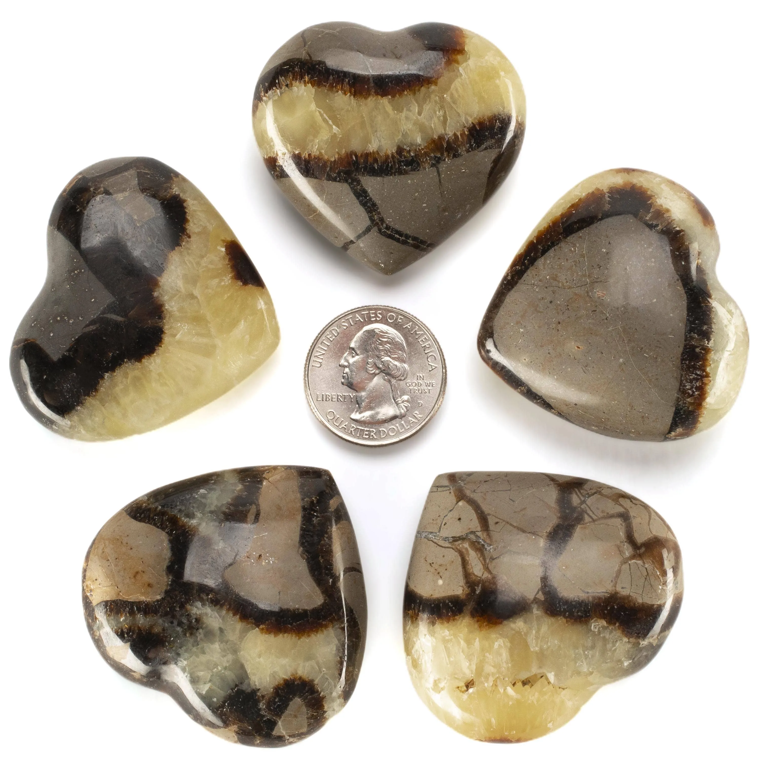 Septarian Gemstone Heart Carving